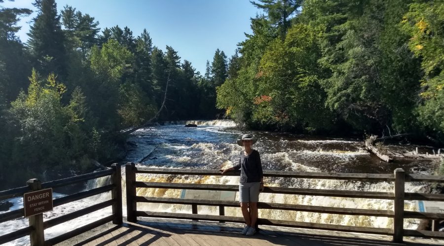 2018 Michigan UP – part 2, Grand Marais waterfalls, logging, questions for God