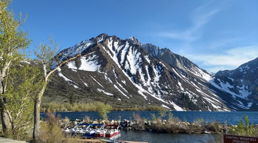 2019 other side – part 20, Mammoth Mountain: history, Convict Lake, June Lake Loop, campsite