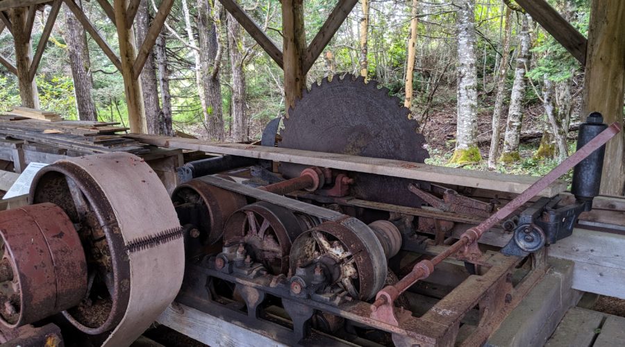 2019 New Brunswick – part 14, St. Martins: Fundy Trail drive, the “why,” portable saw mills