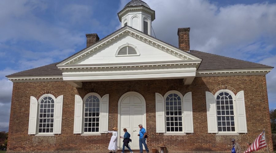 2019 sauntering home – part 4, Virginia: Colonial Williamsburg’s Market Square and why Virginia led the way to revolution