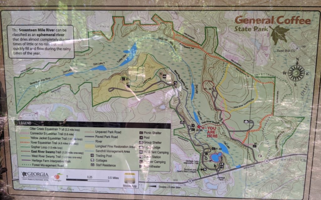 2020 Georgia Part 2 General Coffee State Park Then And Now Travel   17 Mile River Map 1024x637 