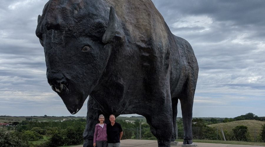 2020 North Dakota – part 2: Jamestown and all you want to know about buffalo/bison and how to build a tipi