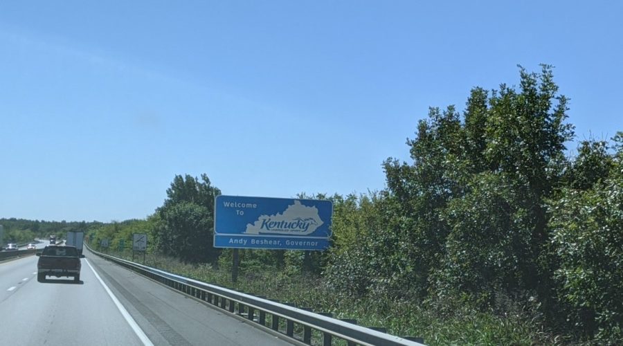 Kentucky welcome sign