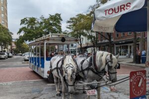 2023 southeast swing – part 14, Wilmington: historic downtown by horse-drawn trolley