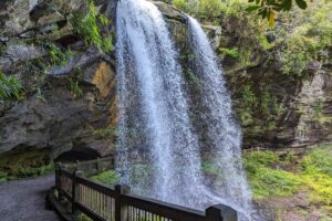 2023 southeast swing – part 6, Franklin NC: panning for gems and a see-through waterfall